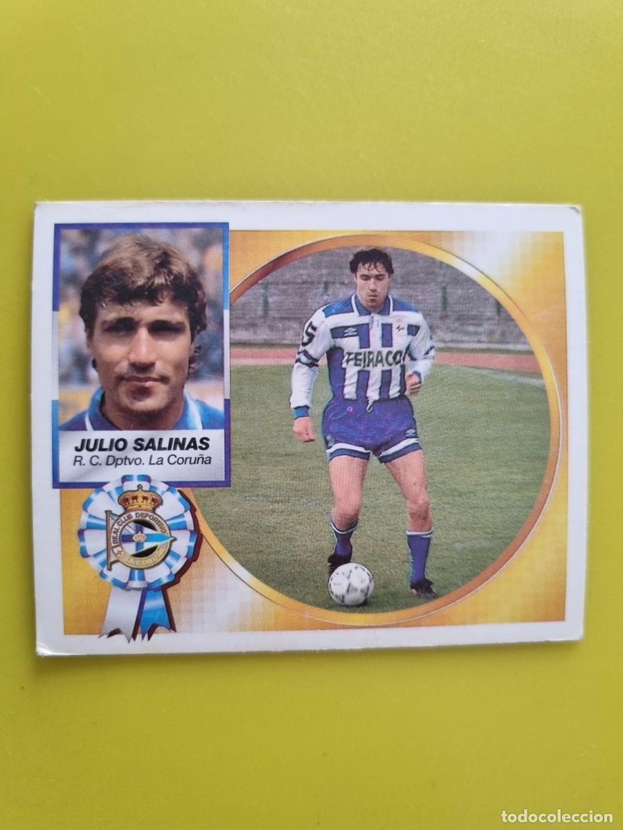 Cromos de f&uacute;tbol: LIGA ESTE 94 95 1994 1995 NUNCA PEGADO SIN PEGAR FICHAJE 7 JULIO SALINAS DEPORTIVO LA CORU&Ntilde;A AR1026