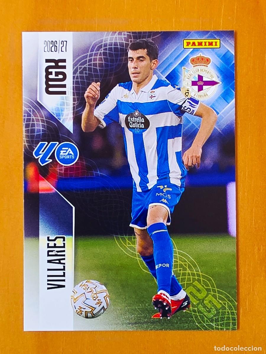 Cromos de f&uacute;tbol: 136 Diego Villares, Deportivo de A Coru&ntilde;a, Panini Megacracks MGK 2026 2027 26 27
