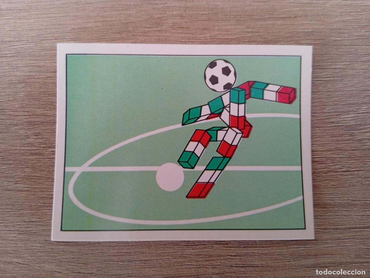 Cromos de f&uacute;tbol: MASCOTA 34 PANINI ITALIA 1990 90 SIN PEGAR NUNCA PEGADO