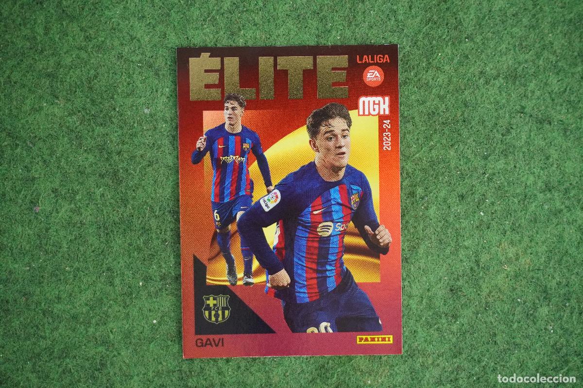 Cromos de f&uacute;tbol: 5 GAVI &Eacute;LITE FC BARCELONA MEGACRACKS 2023 2024 MGK 23 24 PANINI LALIGA EA SPORTS