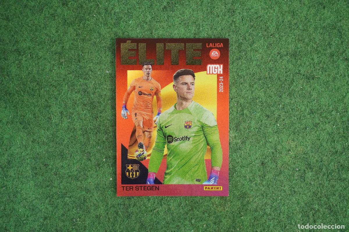 Cromos de f&uacute;tbol: 14 TER STEGEN &Eacute;LITE FC BARCELONA MEGACRACKS 2023 2024 MGK 23 24 PANINI LALIGA EA SPORTS