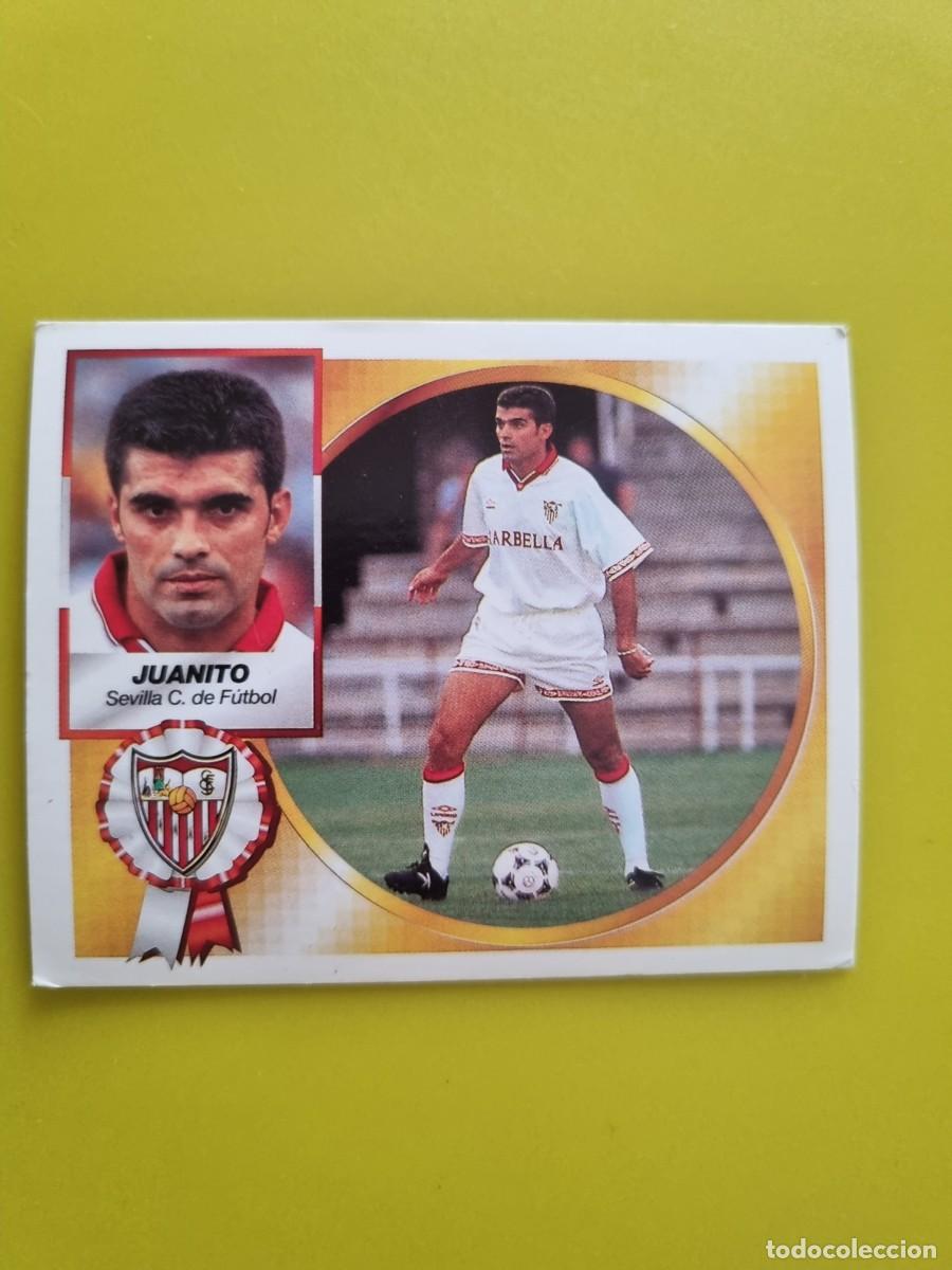 Cromos de f&uacute;tbol: LIGA ESTE 94 95 1994 1995 NUNCA PEGADO SIN PEGAR COLOCA JUANITO SEVILLA AR1026