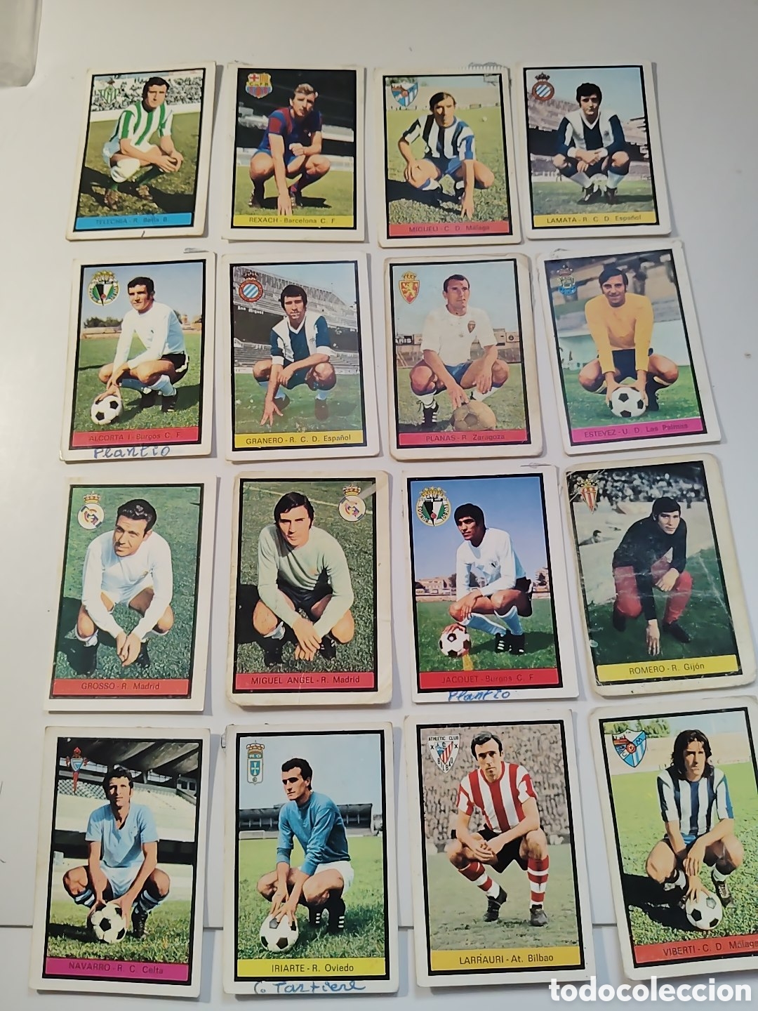 Cromos de f&uacute;tbol: 16 cromos FHER. Temporada 72/73. Sin repetir