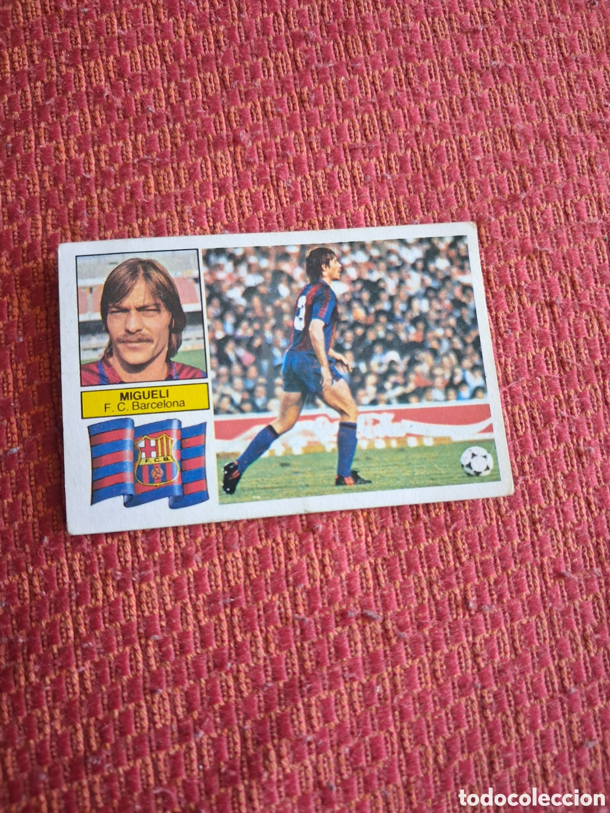 Cromos de f&uacute;tbol: Liga este 82 83 migueli del Barcelona recuperado del &aacute;lbum ver fotos