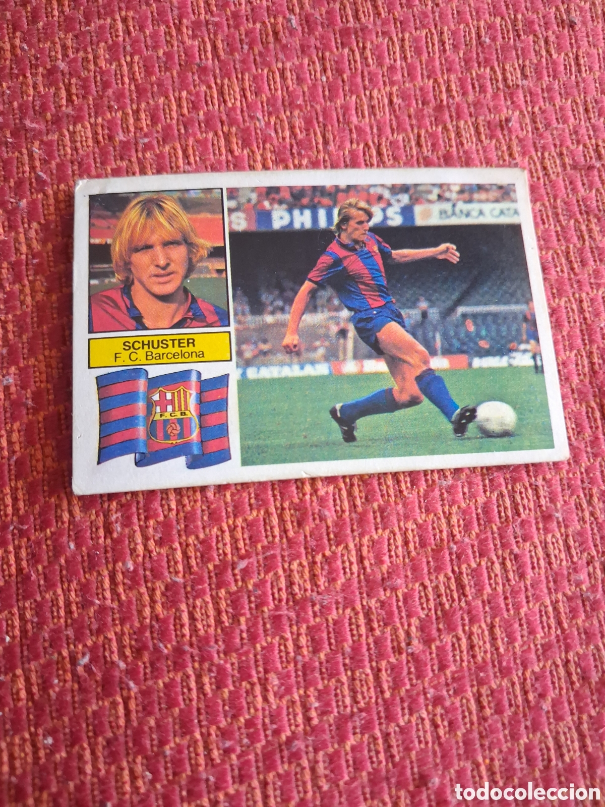 Cromos de f&uacute;tbol: Liga este 82 83 schuster del Barcelona recuperado del &aacute;lbum ver fotos