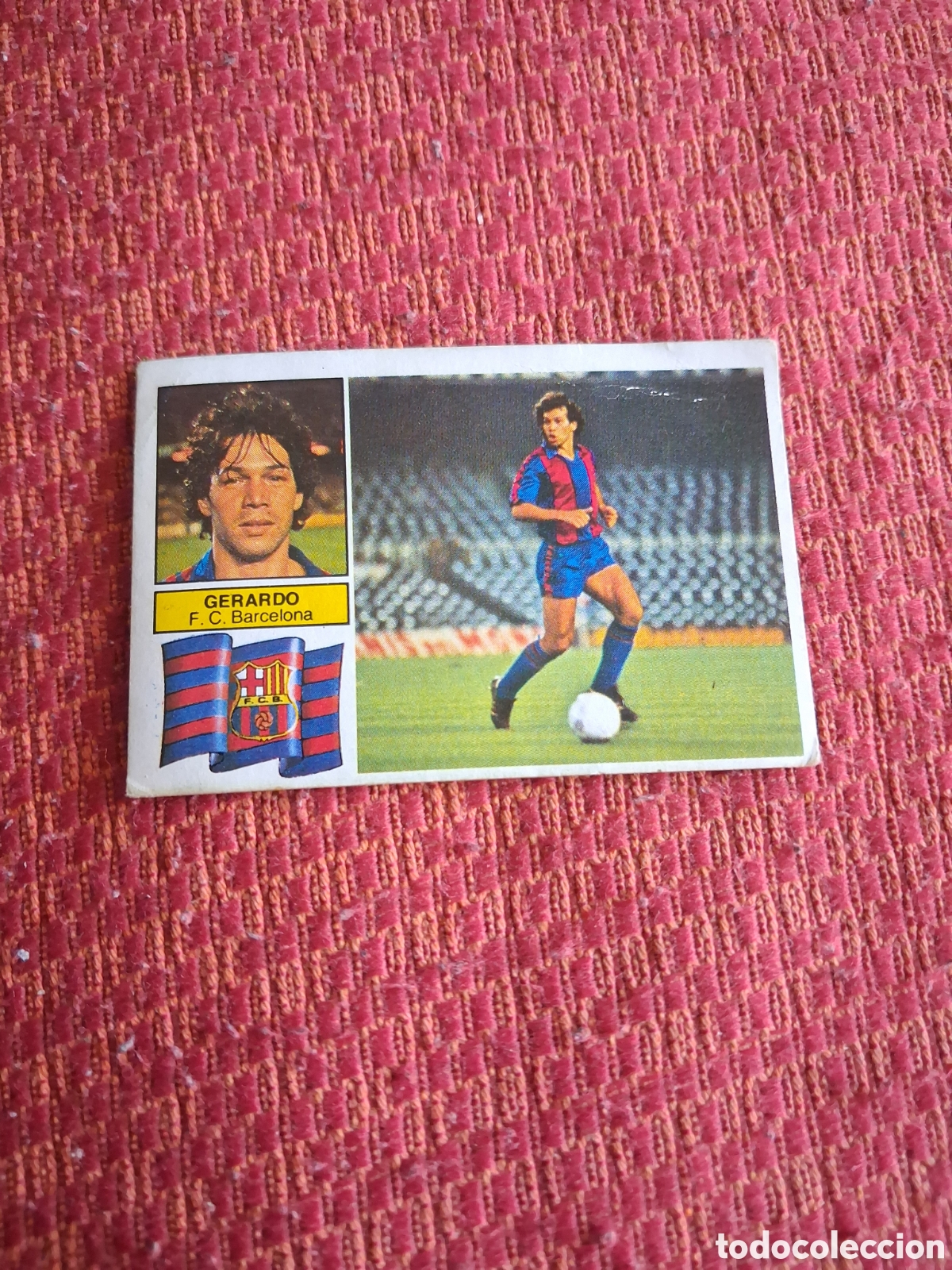 Cromos de f&uacute;tbol: Liga este 82 83 gerardo del Barcelona recuperado del &aacute;lbum ver fotos