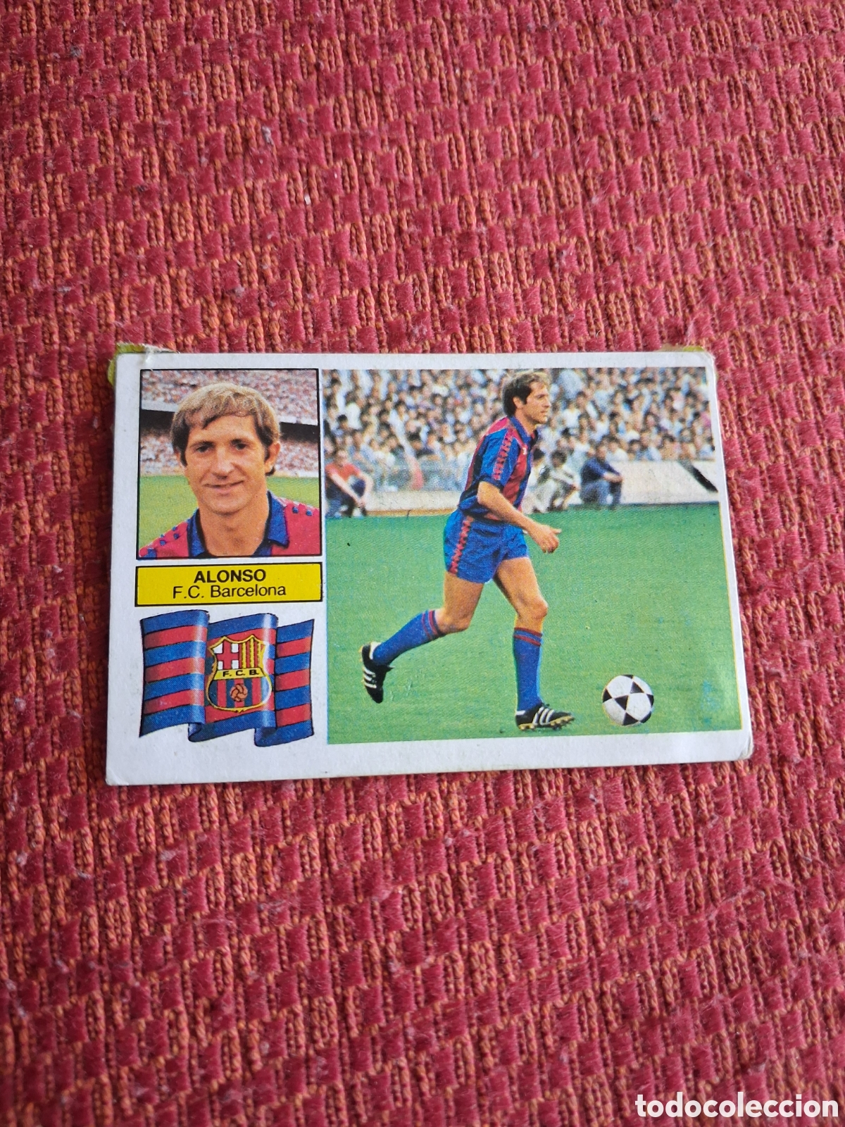 Cromos de f&uacute;tbol: Liga este 82 83 alonso del Barcelona recuperado del &aacute;lbum ver fotos