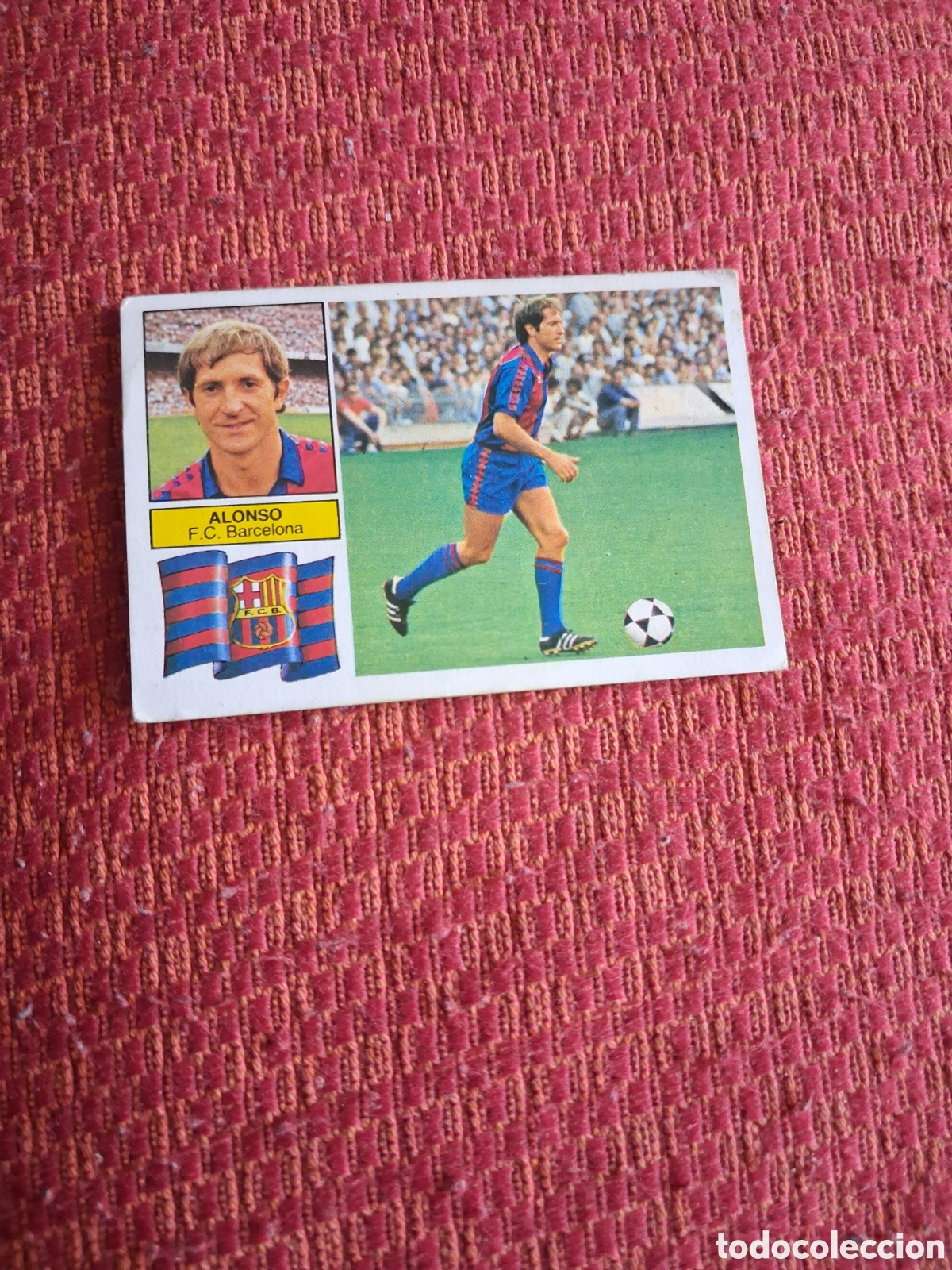 Cromos de f&uacute;tbol: Liga este 82 83 alonso del Barcelona recuperado del &aacute;lbum ver fotos