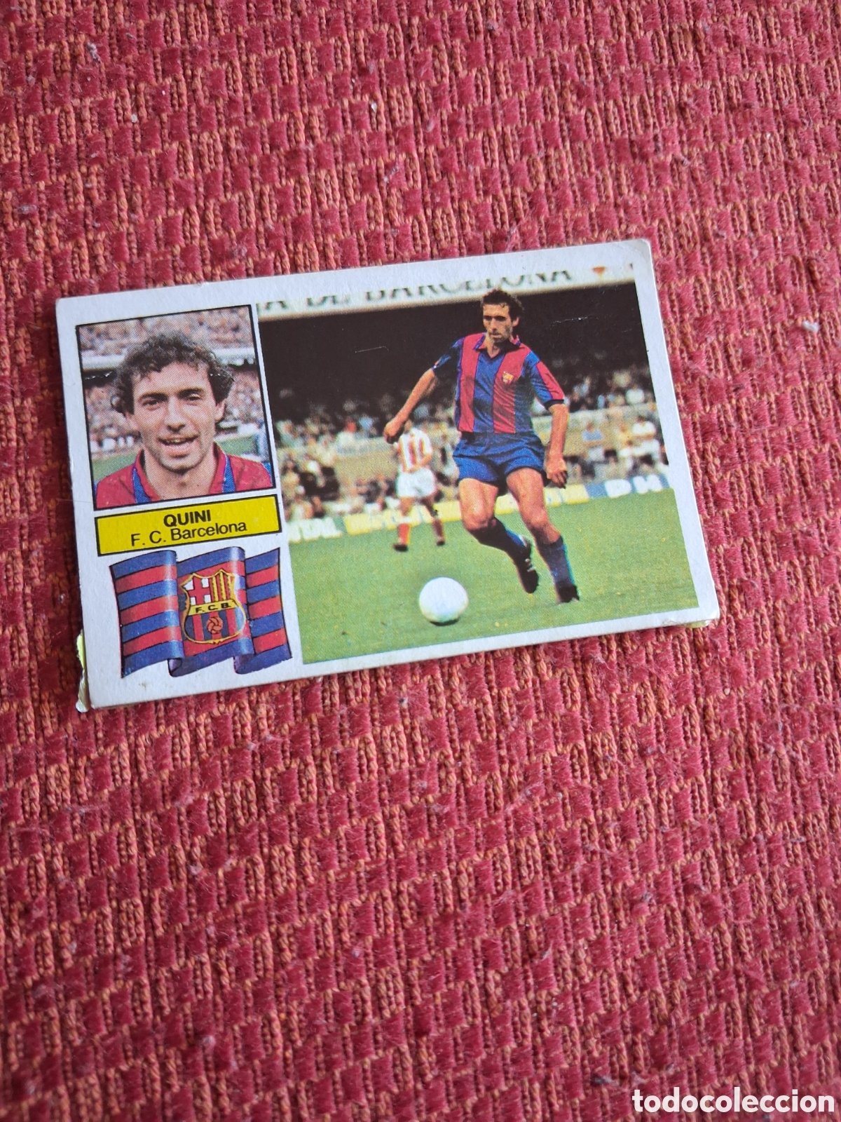 Cromos de f&uacute;tbol: Liga este 82 83 quini del Barcelona recuperado del &aacute;lbum ver fotos