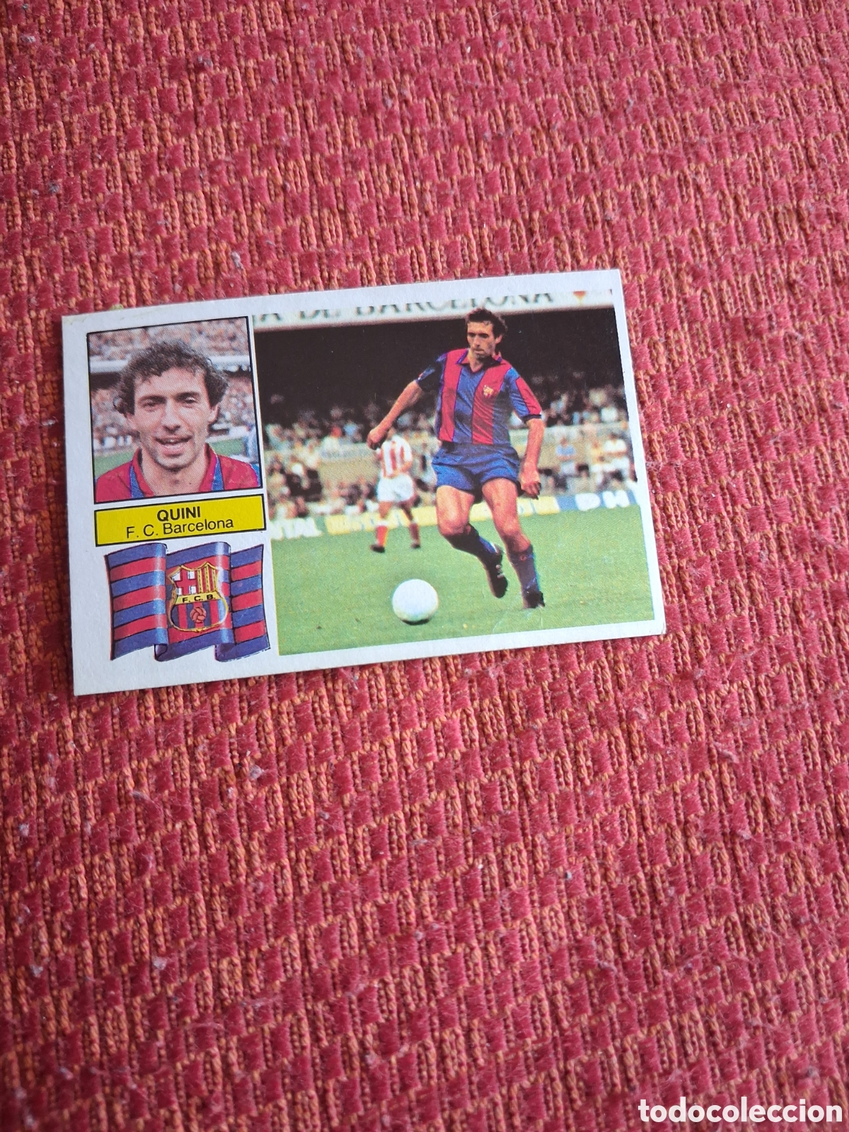 Cromos de f&uacute;tbol: Liga este 82 83 quini del Barcelona recuperado del &aacute;lbum ver fotos