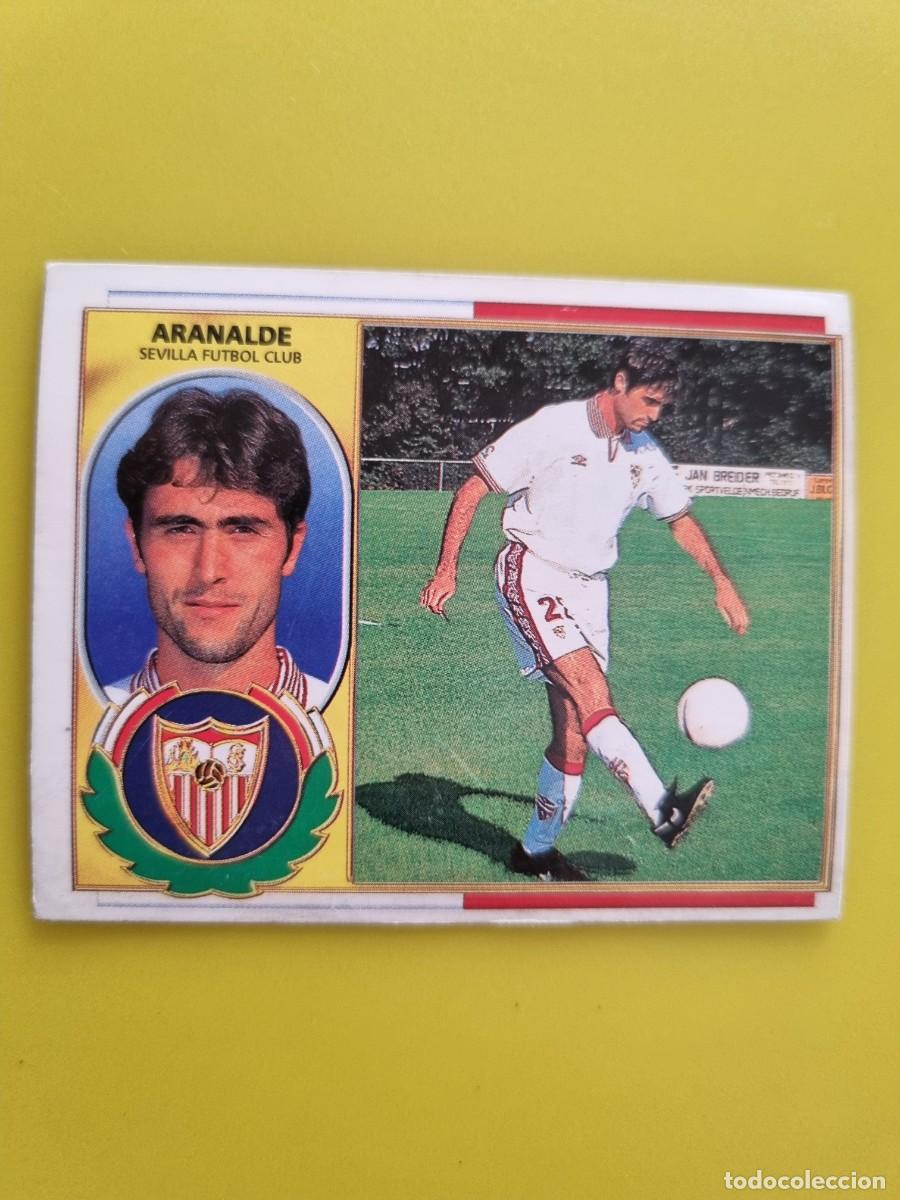 Cromos de f&uacute;tbol: LIGA ESTE 96 97 1996 1997 NUNCA PEGADO SIN PEGAR FICHAJE 35 ARANALDE SEVILLA AR1026