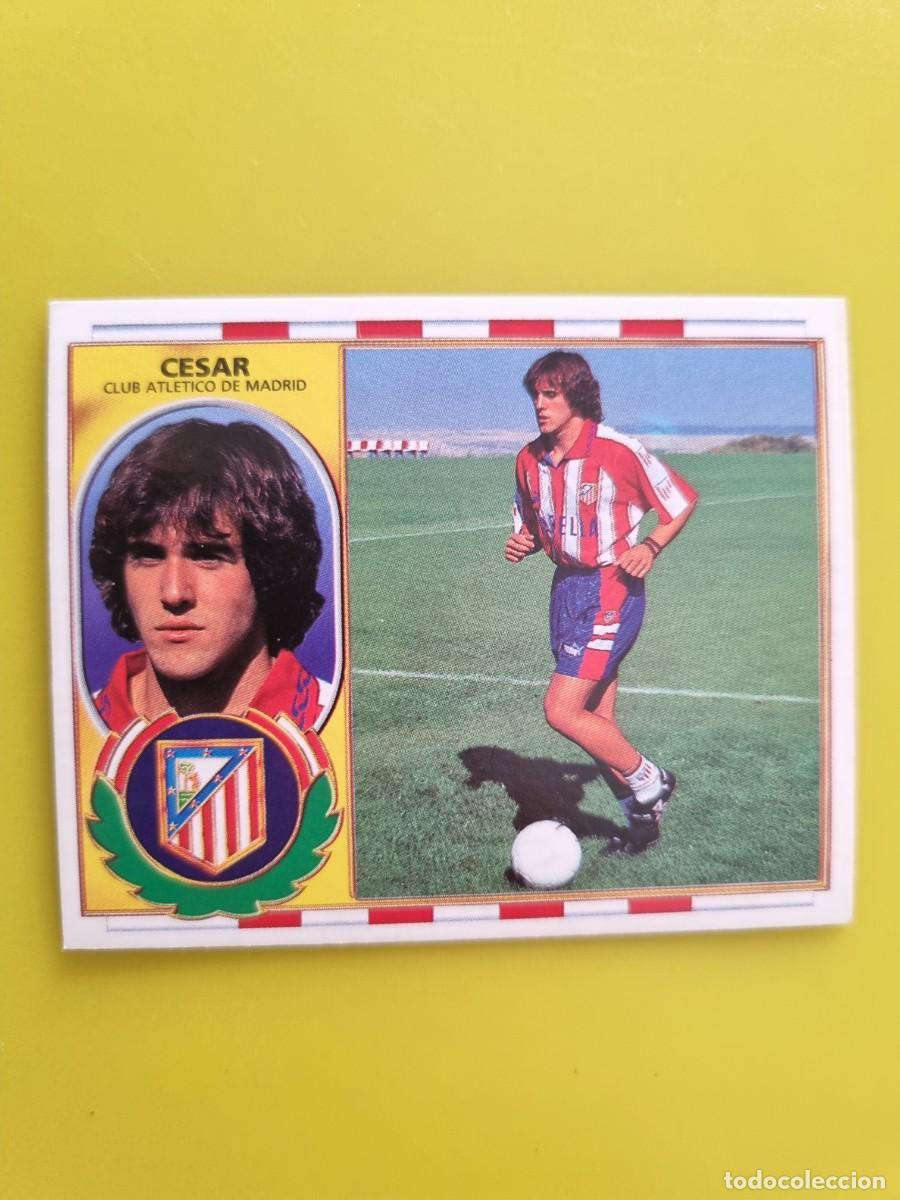 Cromos de f&uacute;tbol: LIGA ESTE 96 97 1996 1997 NUNCA PEGADO SIN PEGAR FICHAJE 28 CESAR AT DE MADRID AR1026