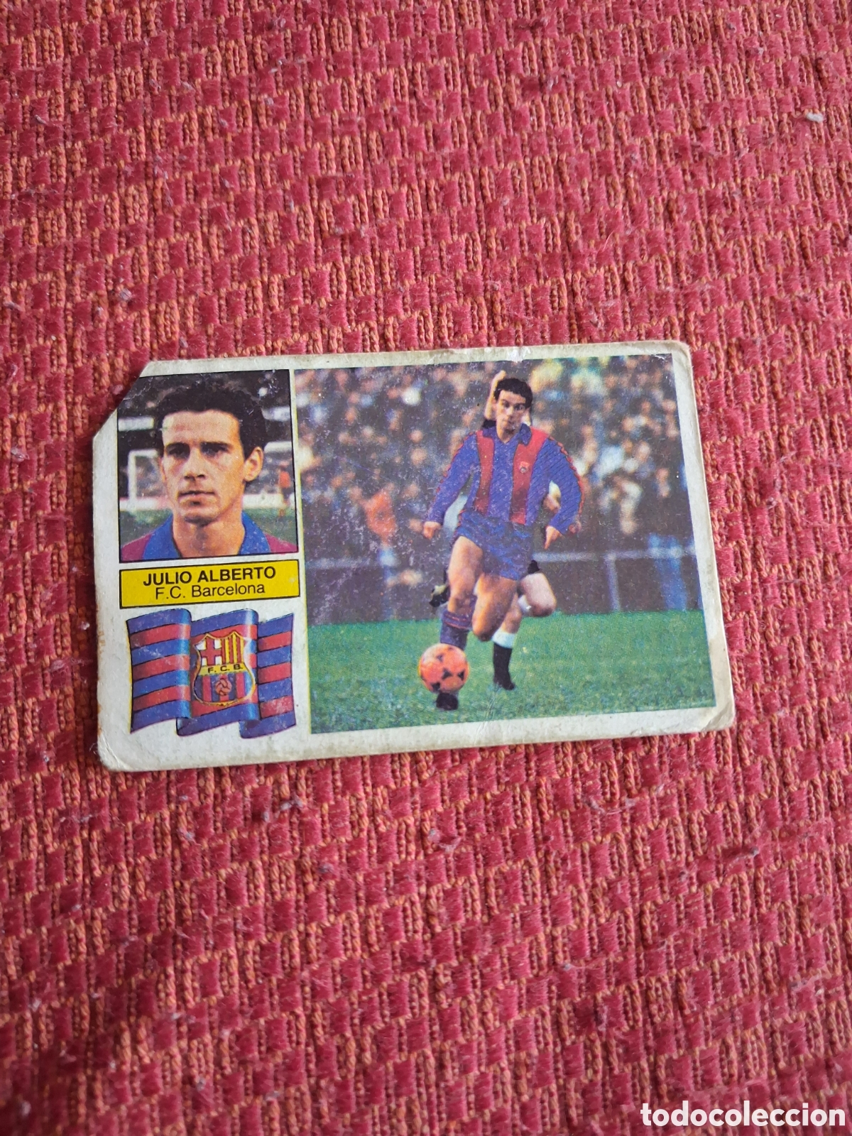 Cromos de f&uacute;tbol: Liga este 82 83 julio Alberto del Barcelona recuperado del &aacute;lbum ver fotos
