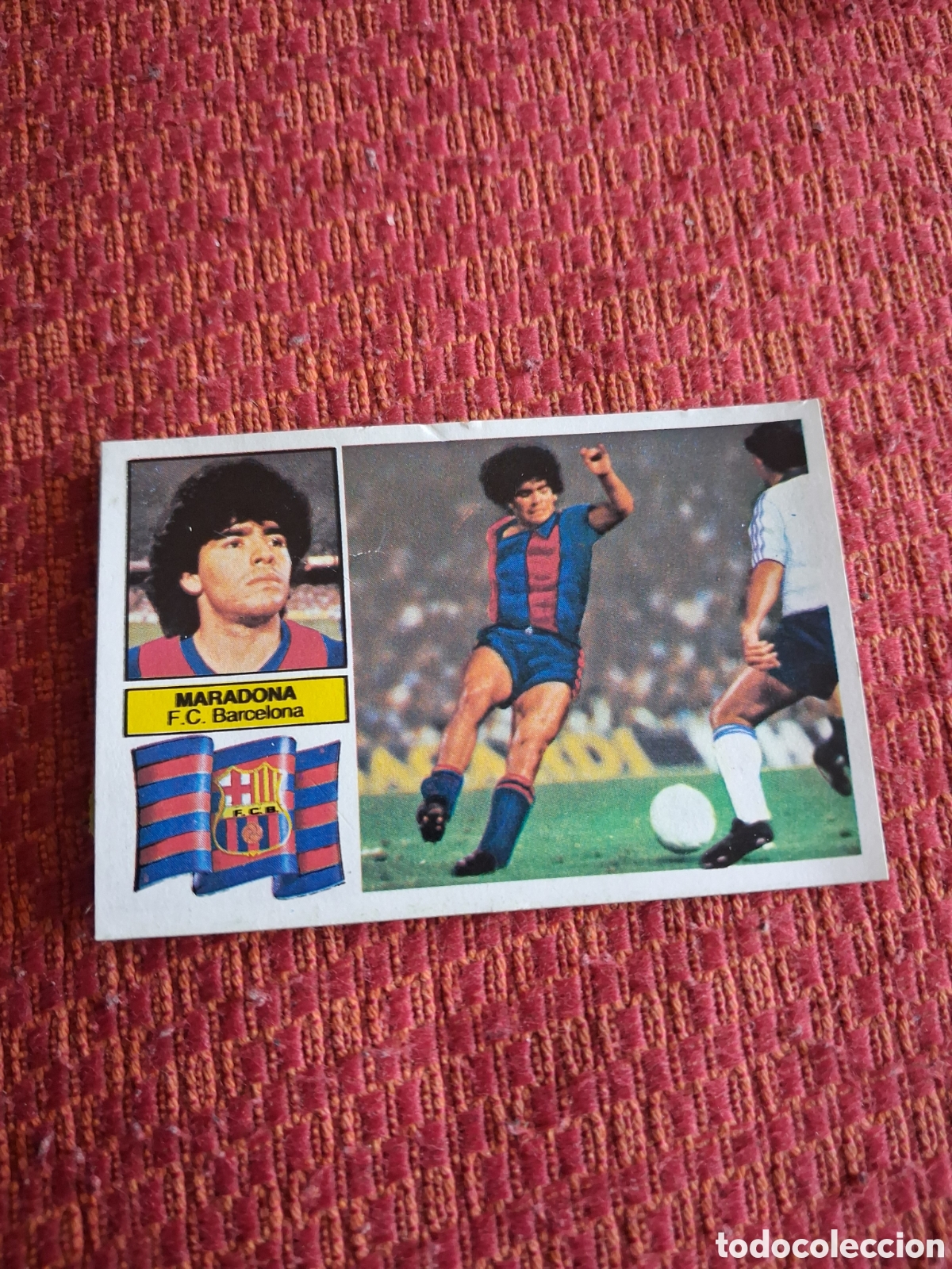 Cromos de f&uacute;tbol: Liga este 82 83 Maradona fichaje N 6 del Barcelona recuperado del &aacute;lbum ver fotos