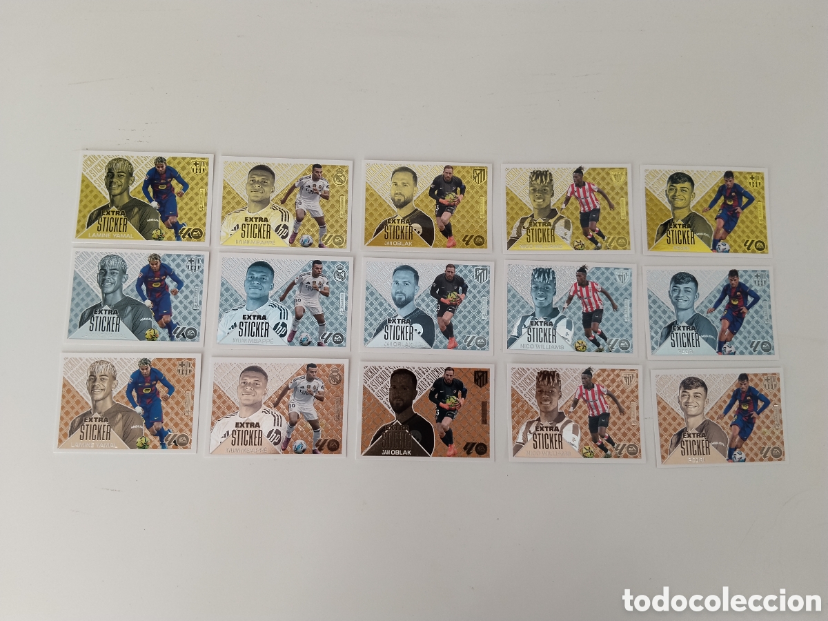Football Stickers: Lote 15 extra stickers liga este 2026/27