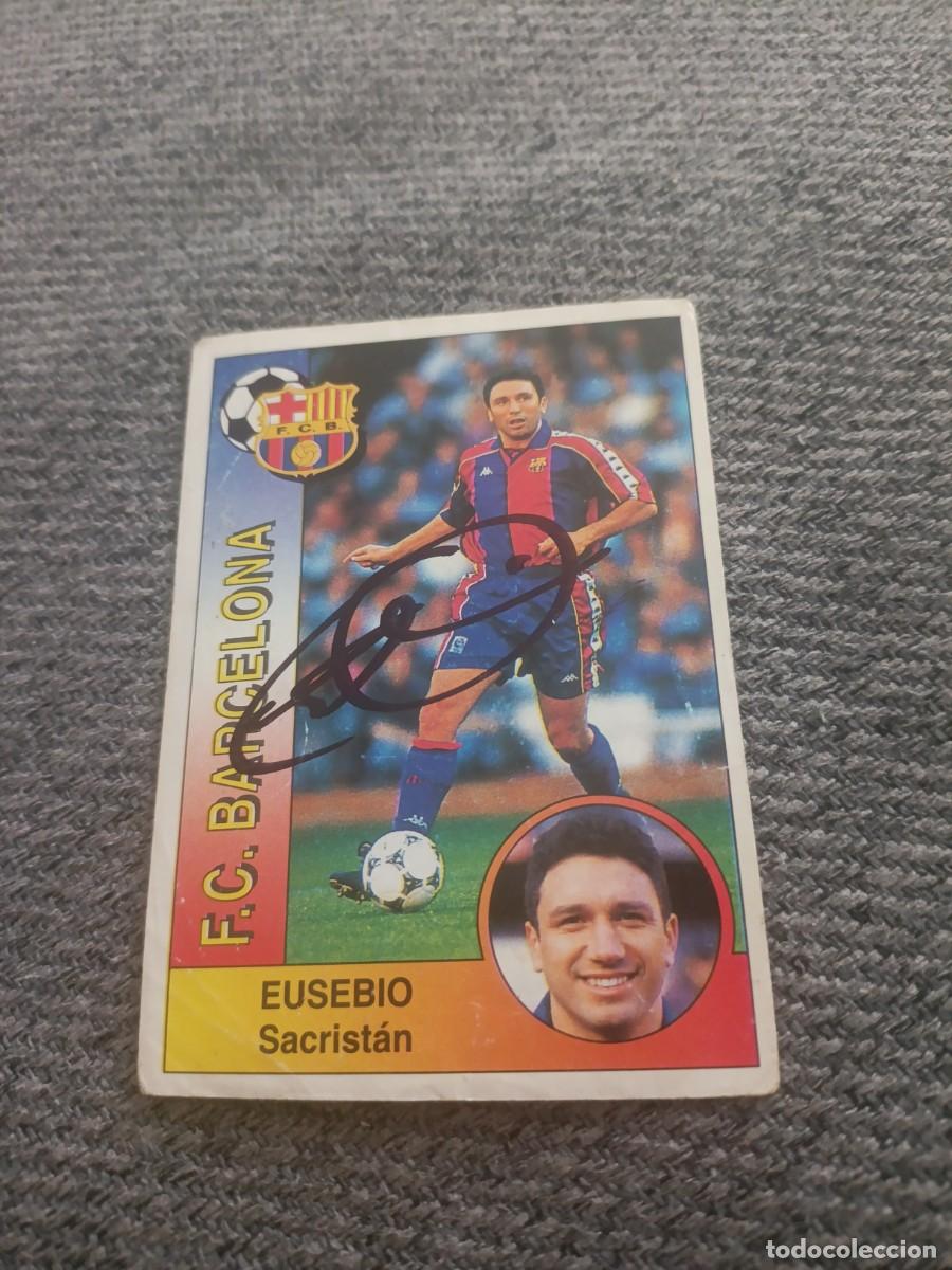 Cromos de f&uacute;tbol: Auto original de Eusebio Barcelona