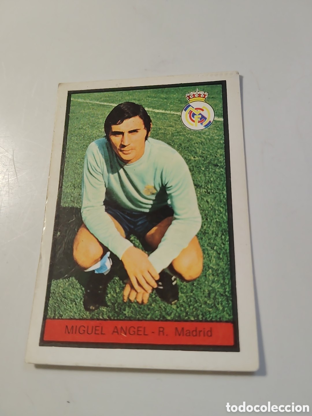 Football Stickers: Cromo FHER. MIGUEL &Aacute;NGEL. LIGA 71/72