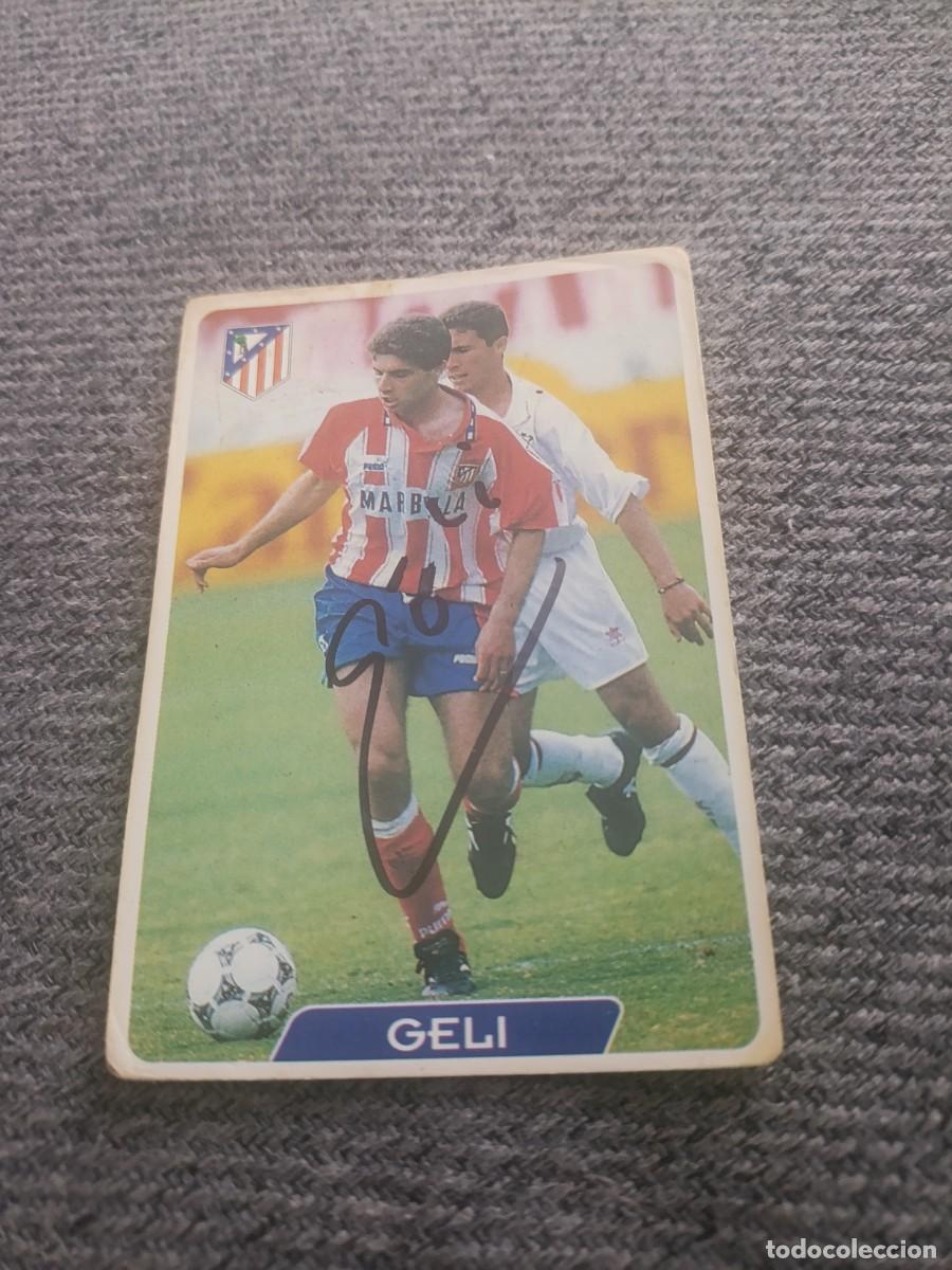 Cromos de f&uacute;tbol: Auto original de Geli Atl&eacute;tico de Madrid