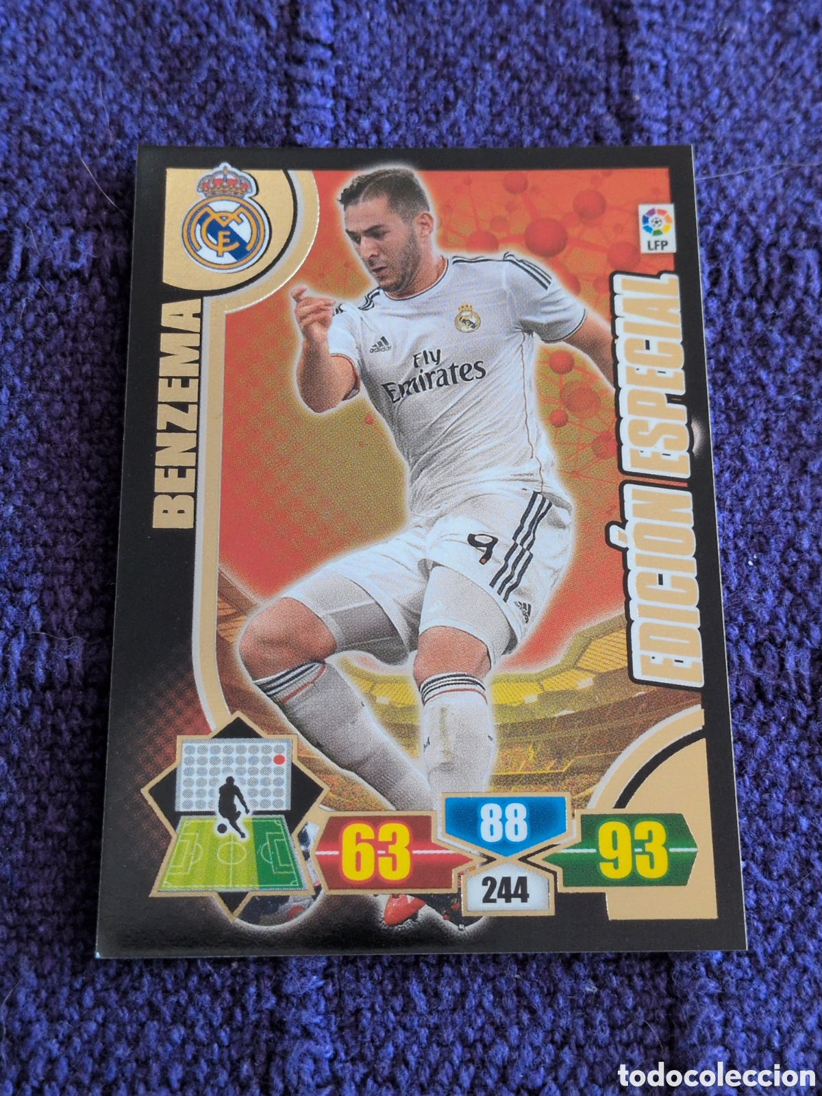 Football Stickers: BENZEMA EDICION ESPECIAL ADRENALYN XL 2013 2014