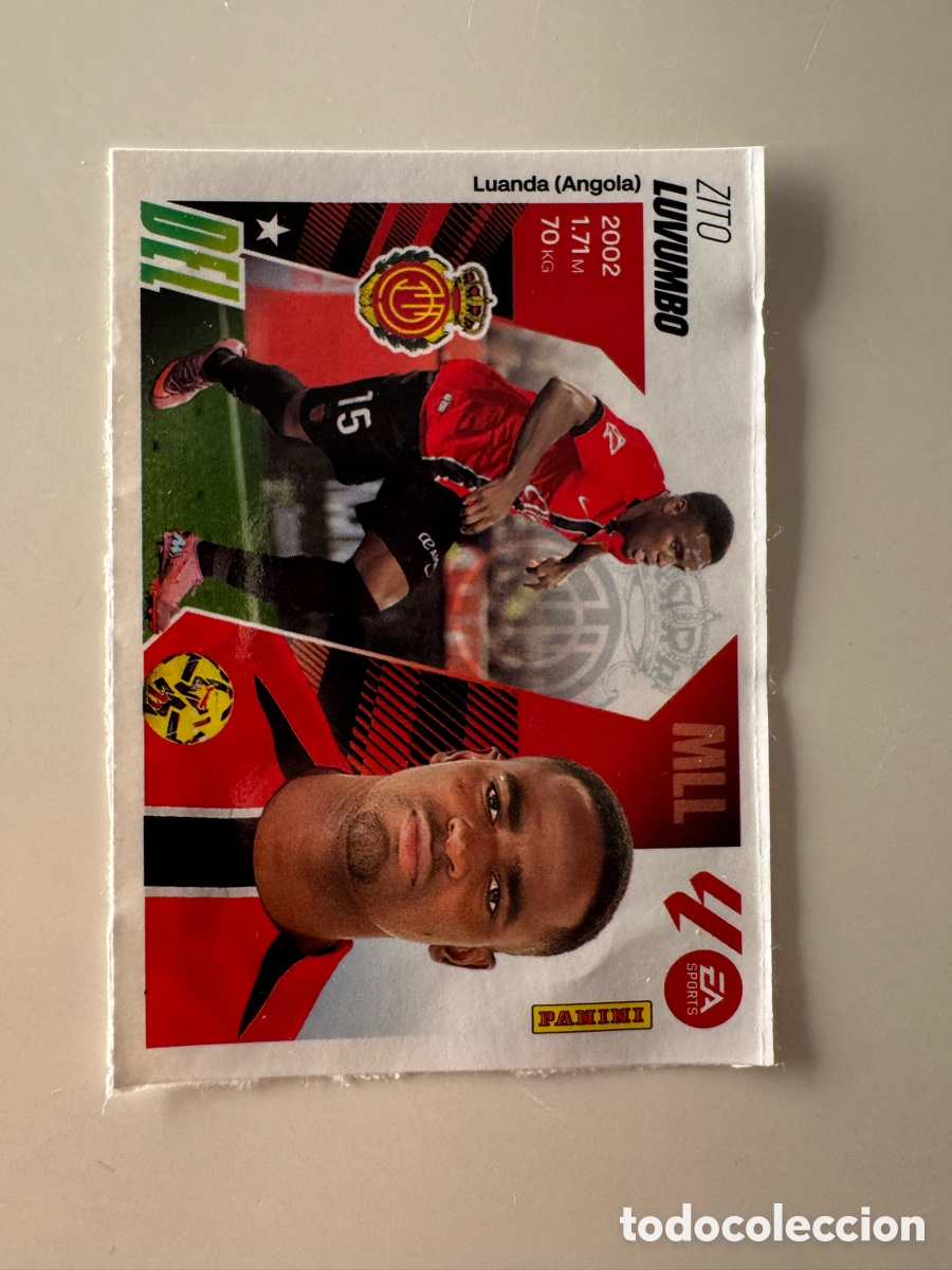 Cromos de f&uacute;tbol: PANINI LIGA ESTE 2025-2026 25 26 &ndash; N&ordm; 23 &ndash; luvumbo Mallorca Actualizaci&oacute;n