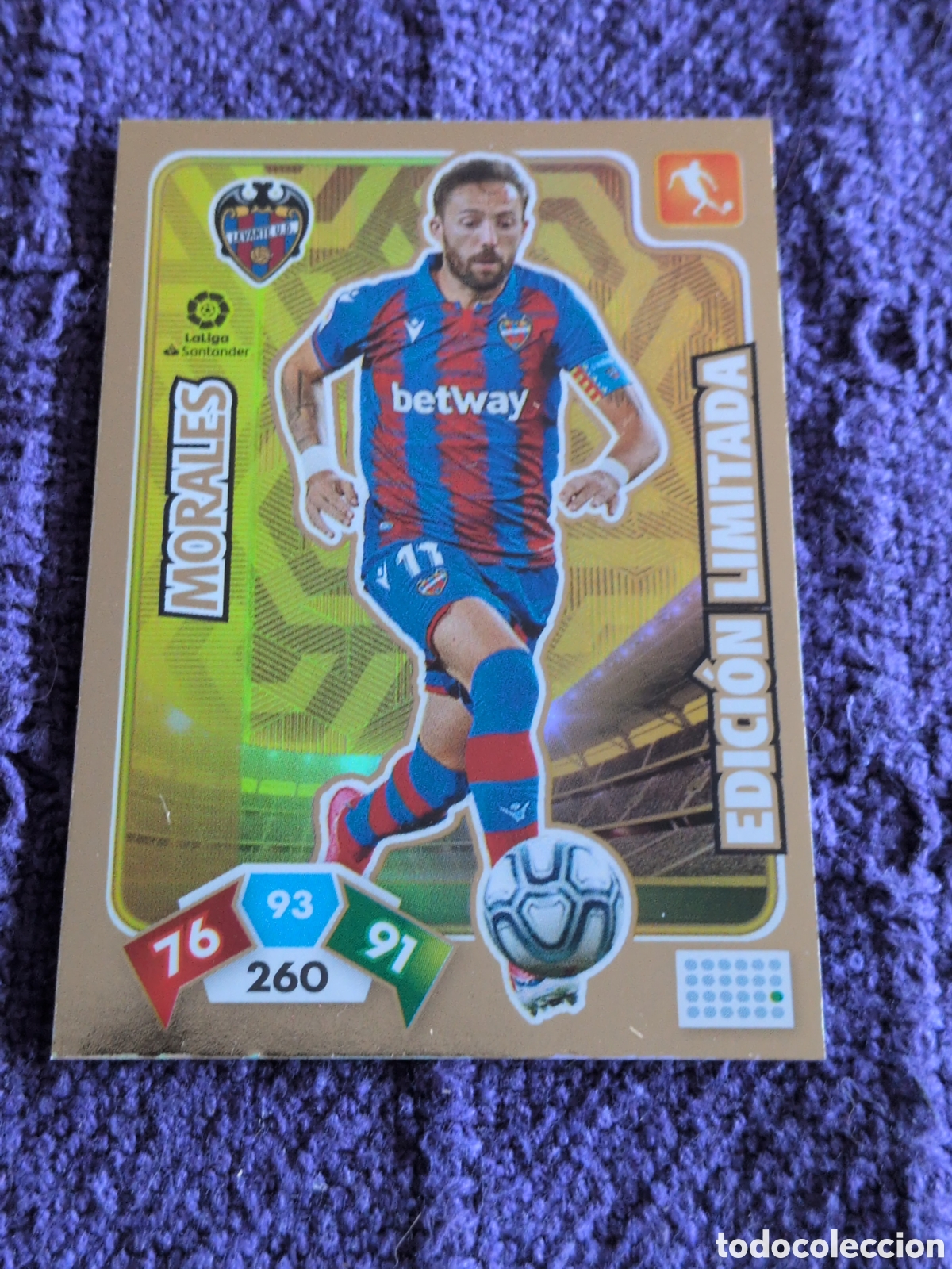Cartes &agrave; collectionner de Football: ADRENALYN XL 2019 2020 19 20 PANINI MORALES EDICI&Oacute;N LIMITADA LEVANTE CARD LIGA ALBUM F&Uacute;TBOL