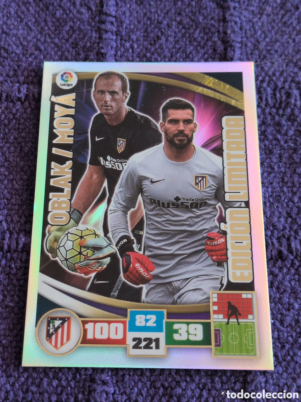 Cartes &agrave; collectionner de Football: Panini Adrenalyn 2015 2016 15 16 oblak/moya Atl&eacute;tico de Madrid edici&oacute;n limitada. NUEVO
