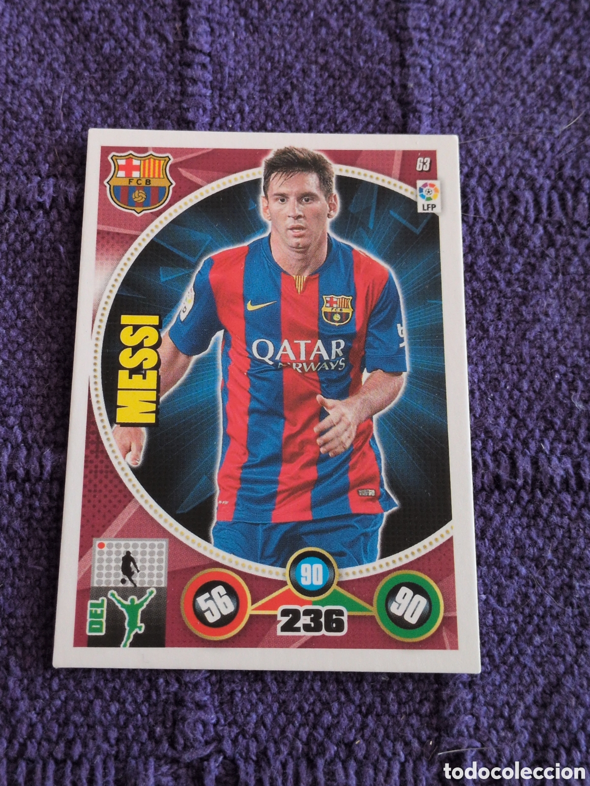 Cartes &agrave; collectionner de Football: 63 Messi, FC Barcelona, Panini Adrenalyn XL 2014 2015 14 15