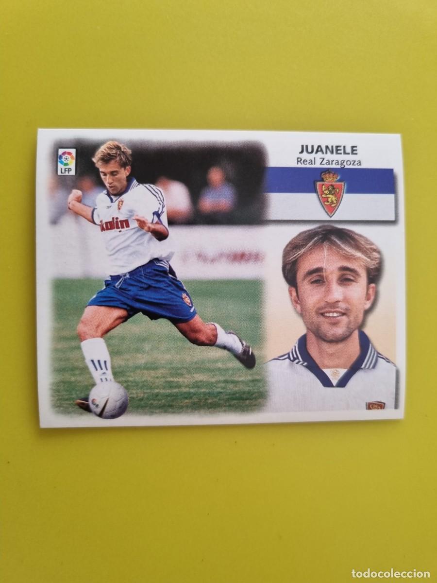 Cromos de f&uacute;tbol: LIGA ESTE 99 00 1999 2000 NUNCA PEGADO SIN PEGAR FICHAJE 27 JUANELE REAL ZARAGOZA AR1026