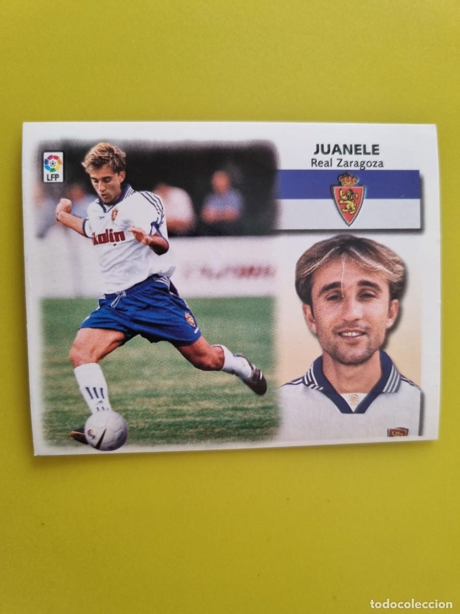 Cromos de f&uacute;tbol: LIGA ESTE 99 00 1999 2000 NUNCA PEGADO SIN PEGAR FICHAJE 27 JUANELE REAL ZARAGOZA AR1026