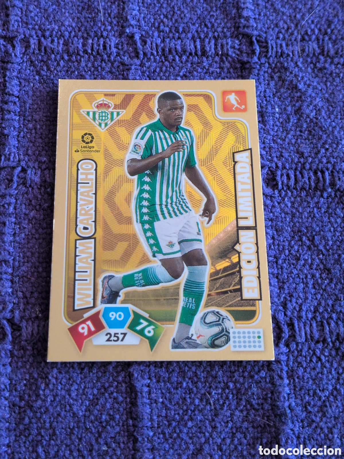 Cartes &agrave; collectionner de Football: ADRENALYN XL 2019 2020 19 20 PANINI WILLIAM CARVALHO EDICI&Oacute;N LIMITADA BETIS LIGA ALBUM COLECCI&Oacute;N