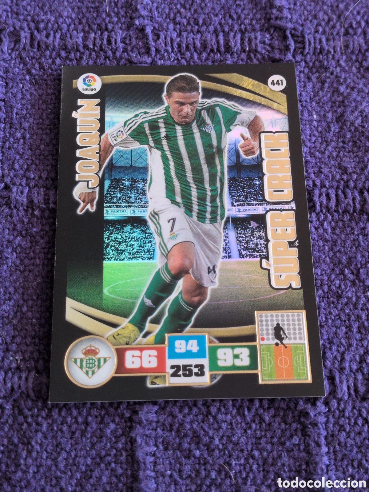 Cartes &agrave; collectionner de Football: JOAQUIN N&ordm; 441 / S&Uacute;PER CRACK (REAL BETIS) ADRENALYN XL 2015 2016 PANINI 15 16 LIGA FICHA CARD F&Uacute;TBOL