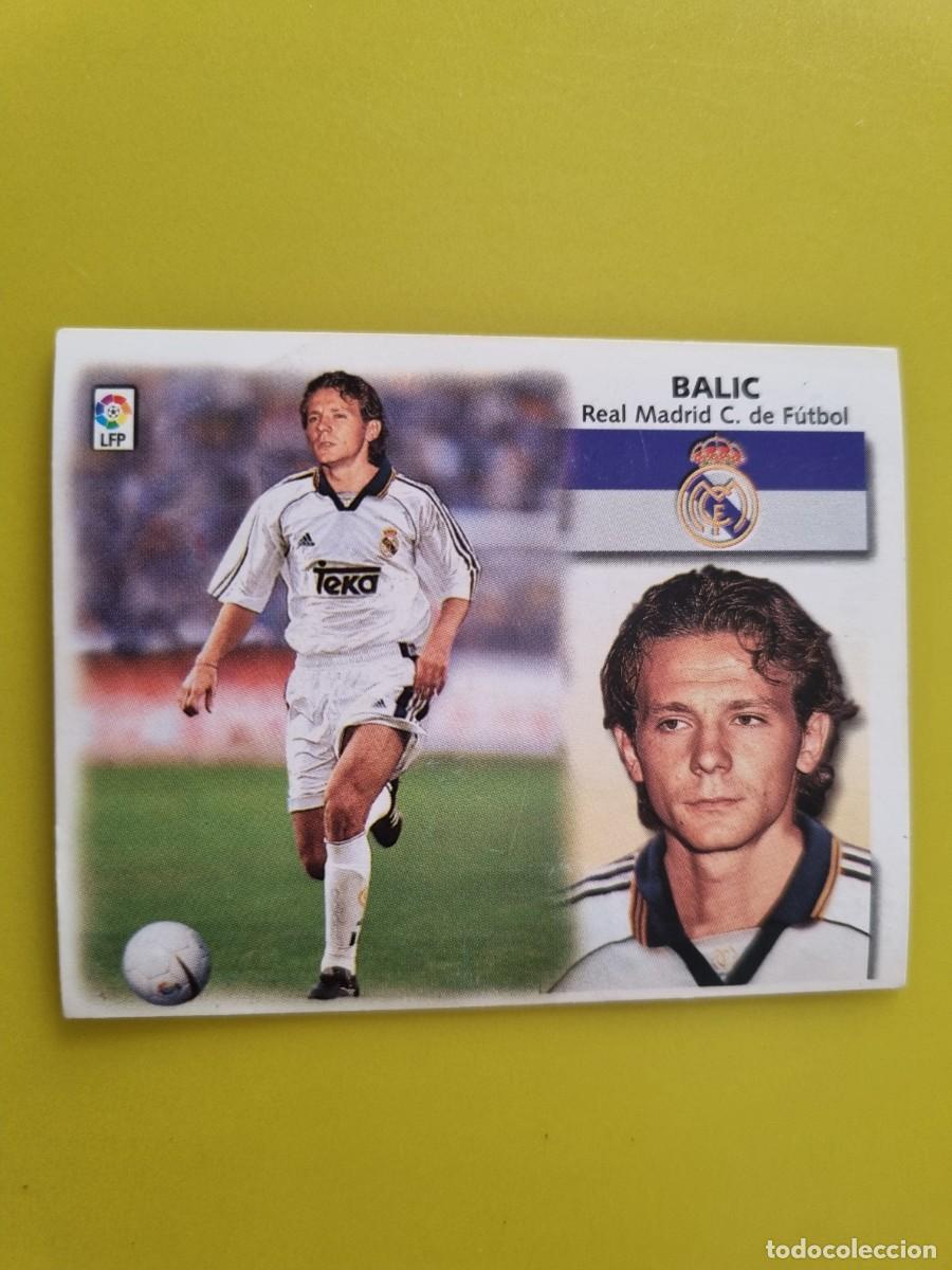 Cromos de f&uacute;tbol: LIGA ESTE 99 00 1999 2000 NUNCA PEGADO SIN PEGAR COLOCA BALIC REAL MADRID AR1026