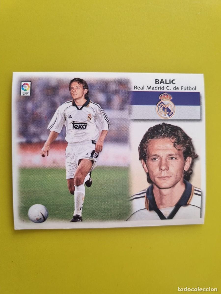 Cromos de f&uacute;tbol: LIGA ESTE 99 00 1999 2000 NUNCA PEGADO SIN PEGAR COLOCA BALIC REAL MADRID AR1026
