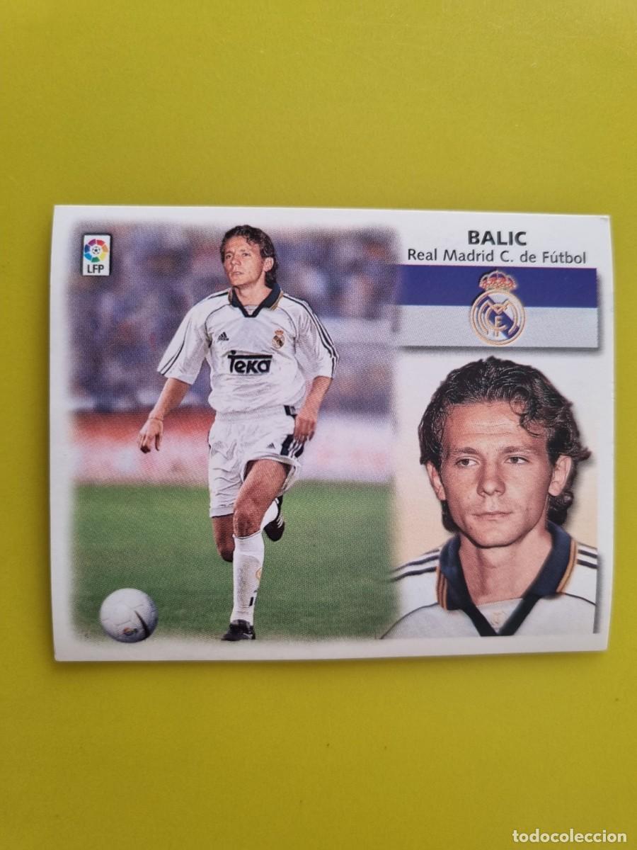 Cromos de f&uacute;tbol: LIGA ESTE 99 00 1999 2000 NUNCA PEGADO SIN PEGAR COLOCA BALIC REAL MADRID AR1026