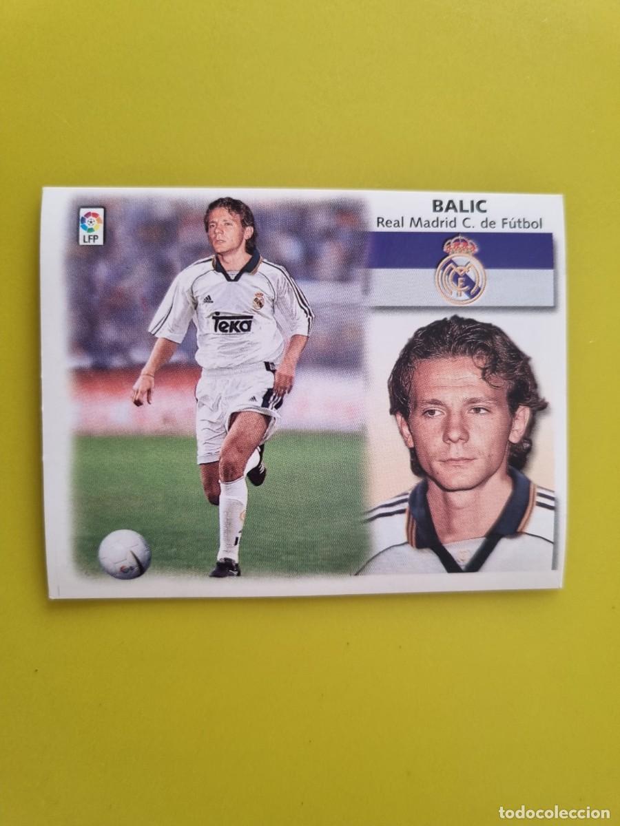 Cromos de f&uacute;tbol: LIGA ESTE 99 00 1999 2000 NUNCA PEGADO SIN PEGAR COLOCA BALIC REAL MADRID AR1026