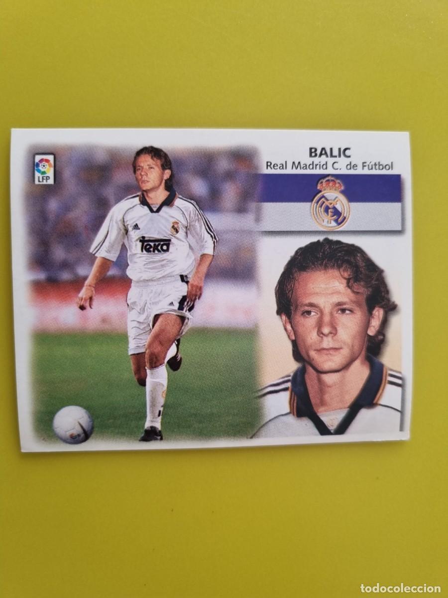 Cromos de f&uacute;tbol: LIGA ESTE 99 00 1999 2000 NUNCA PEGADO SIN PEGAR COLOCA BALIC REAL MADRID AR1026