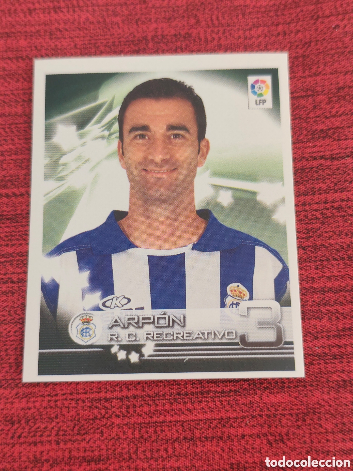 Fu&szlig;ball-Sticker: 298 ARP&Oacute;N RECREATIVO HUELVA SUPERLIGA DE ESTRELLAS 2002 2003