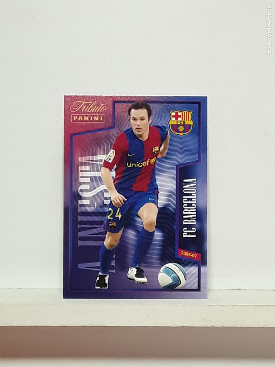 Fu&szlig;ball-Sticker: TRIBUTO ANDRES INIESTA 1993 2024 93 24 ALBUM PANINI LIGA N 7 BARCELONA LA CONSOLIDACION 2006 2007