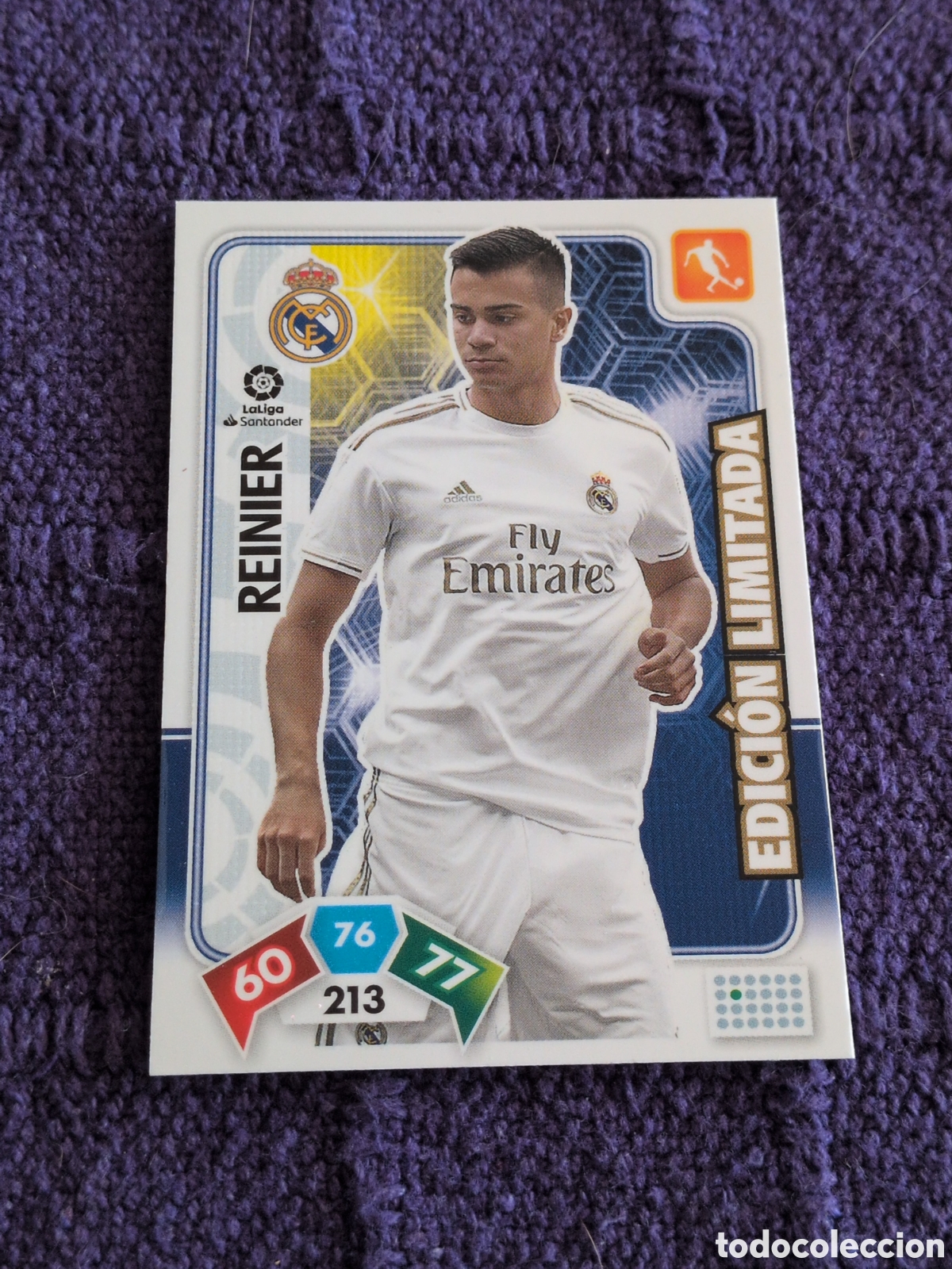 Cartes &agrave; collectionner de Football: ADRENALYN XL 2019 2020 19 20 PANINI REINIER EDICI&Oacute;N LIMITADA ROOKIE REAL MADRID LIGA ALBUM CARD