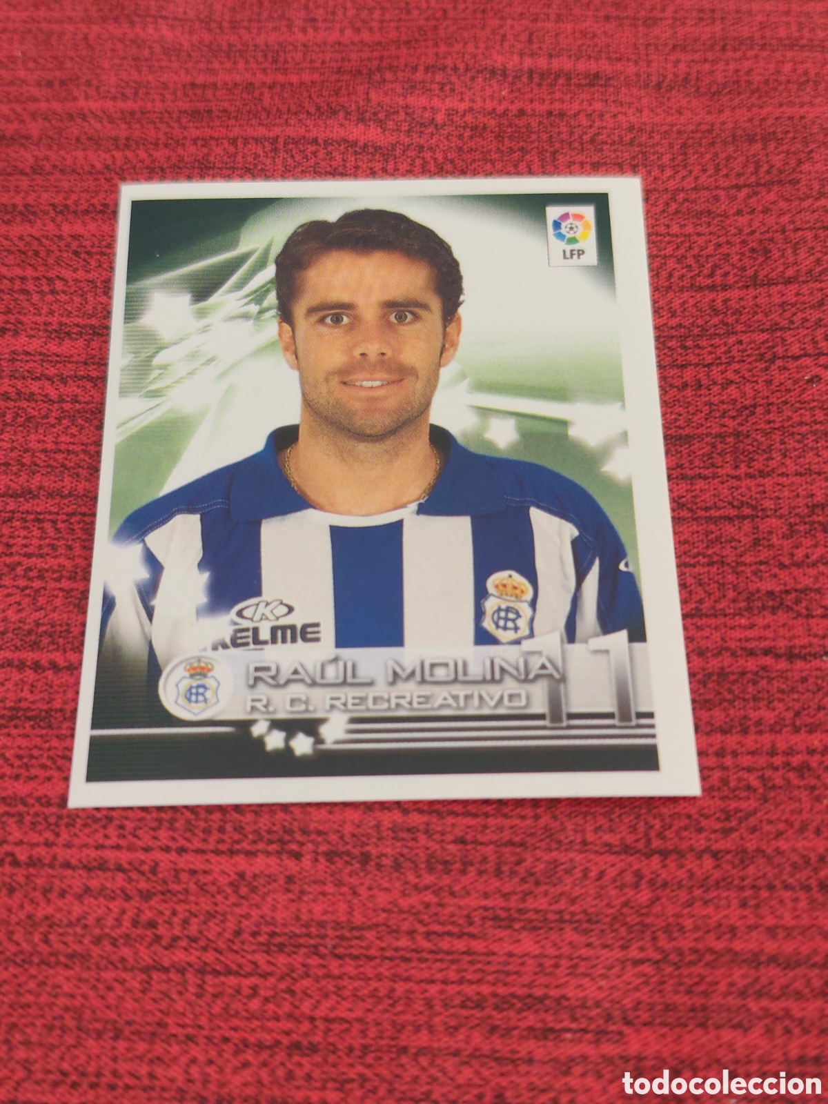Cromos de f&uacute;tbol: 302 RA&Uacute;L MOLINA RECREATIVO HUELVA SUPERLIGA DE ESTRELLAS 2002 2003