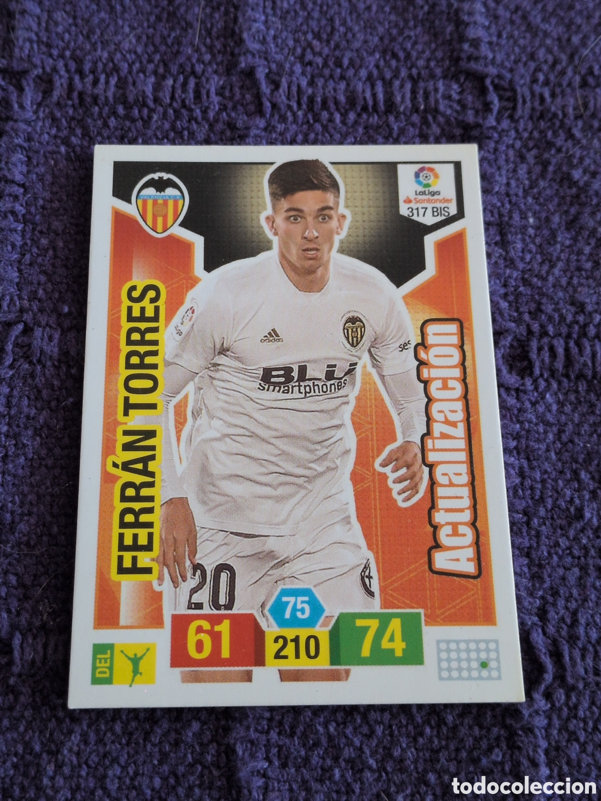 Cartes &agrave; collectionner de Football: 317 bis Ferr&aacute;n torres actualizaci&oacute;n rookie valencia Adrenalyn 2018-19