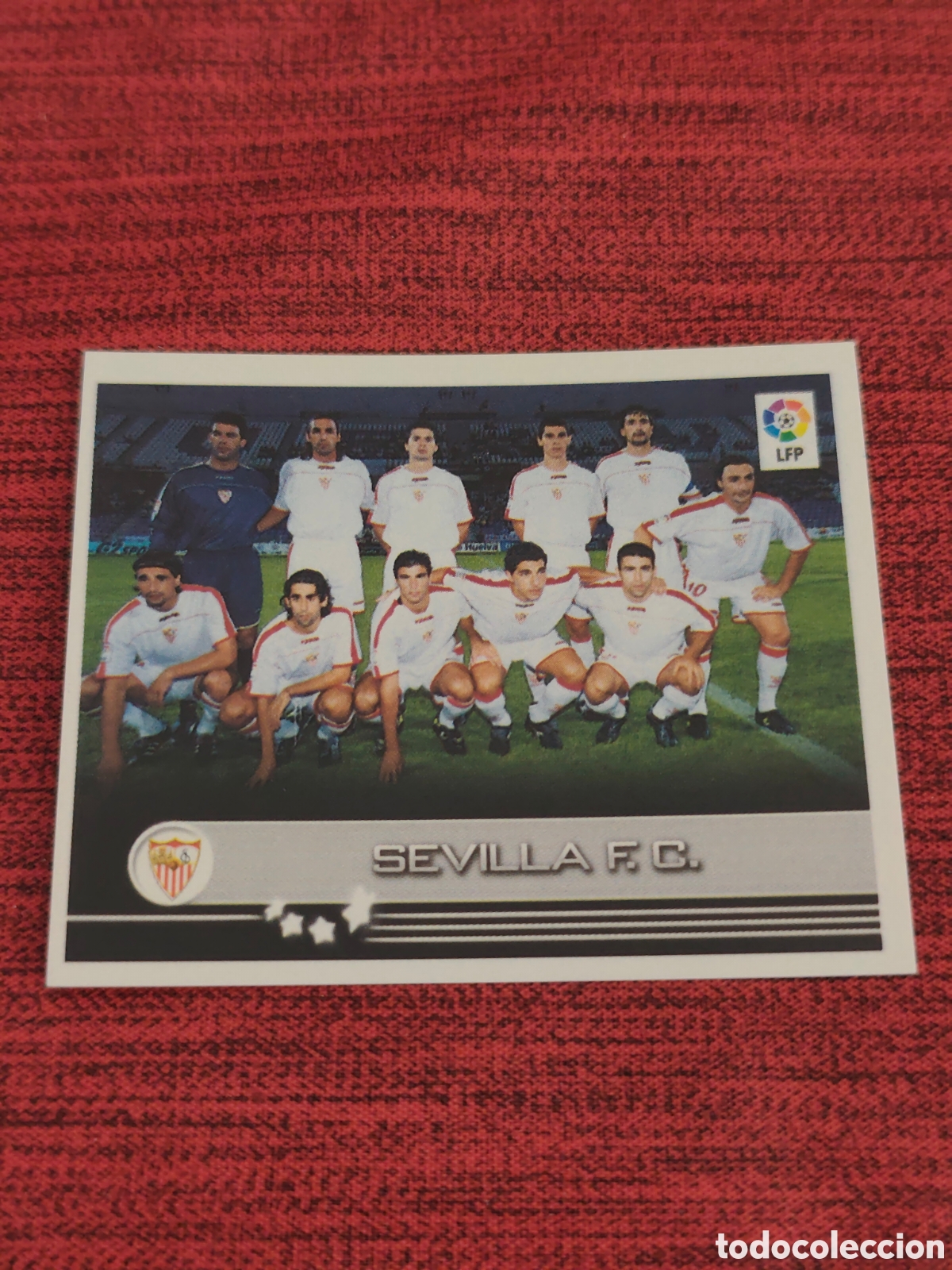 Cromos de f&uacute;tbol: 303 ALINEACI&Oacute;N SEVILLA SUPERLIGA 2002 2003