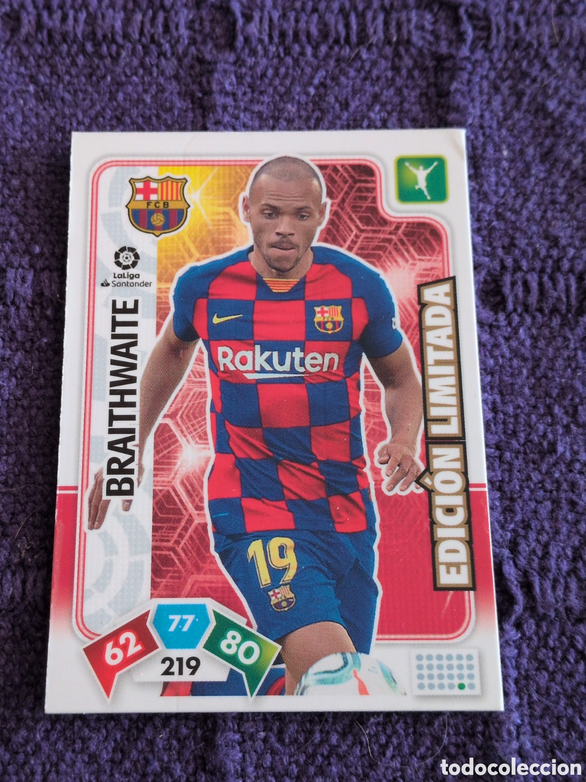Cartes &agrave; collectionner de Football: ADRENALYN XL 2019-2020 PANINI BRAITHWAITE EDICION LIMITADA LIGA 19/20 FC.BARCELONA