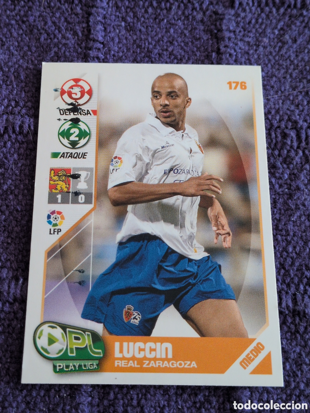 Cartes &agrave; collectionner de Football: PANINI PLAY LIGA 07 08 N&ordm; 176 LUCCIN ZARAGOZA 2007 2008