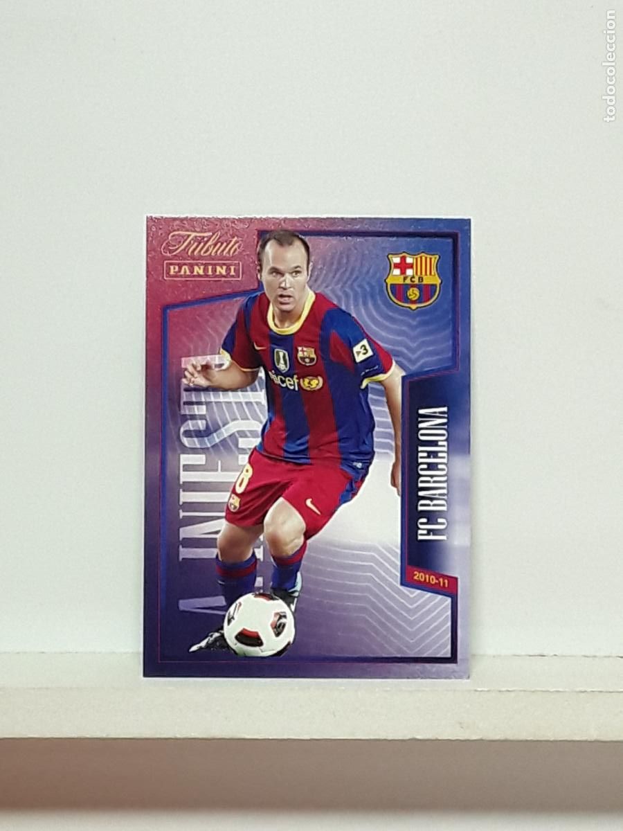 Cromos de f&uacute;tbol: TRIBUTO ANDRES INIESTA 1993 2024 93 24 ALBUM PANINI LIGA N 13 BARCELONA ENJOY 2010 2011