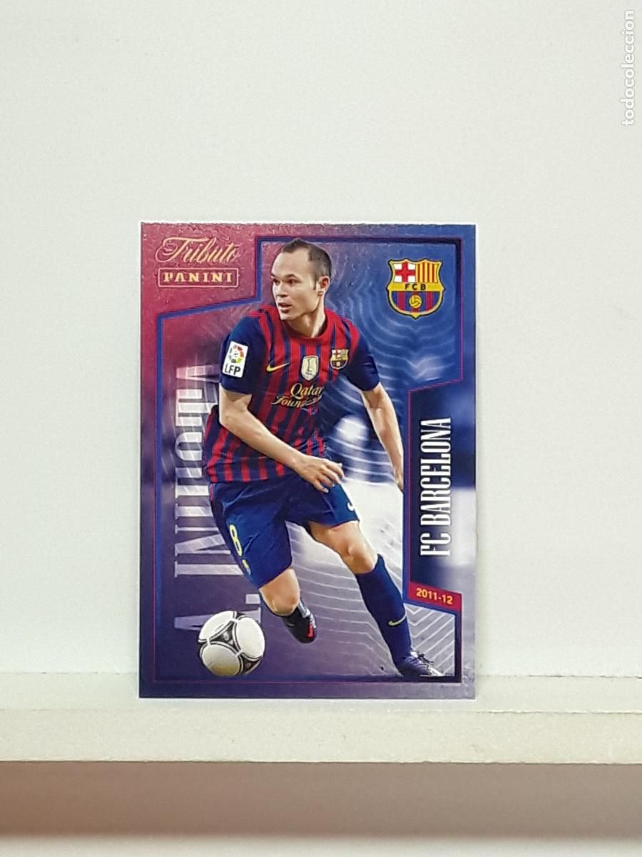 Figurine di Calcio: TRIBUTO ANDRES INIESTA 1993 2024 93 24 ALBUM PANINI LIGA N 14 BARCELONA POQUER DE TITULOS 2011 2012