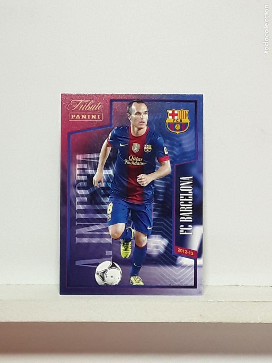 Cromos de f&uacute;tbol: TRIBUTO ANDRES INIESTA 1993 2024 93 24 ALBUM PANINI LIGA N 16 BARCELONA UNA LIGA ESPECIAL 2012 2013