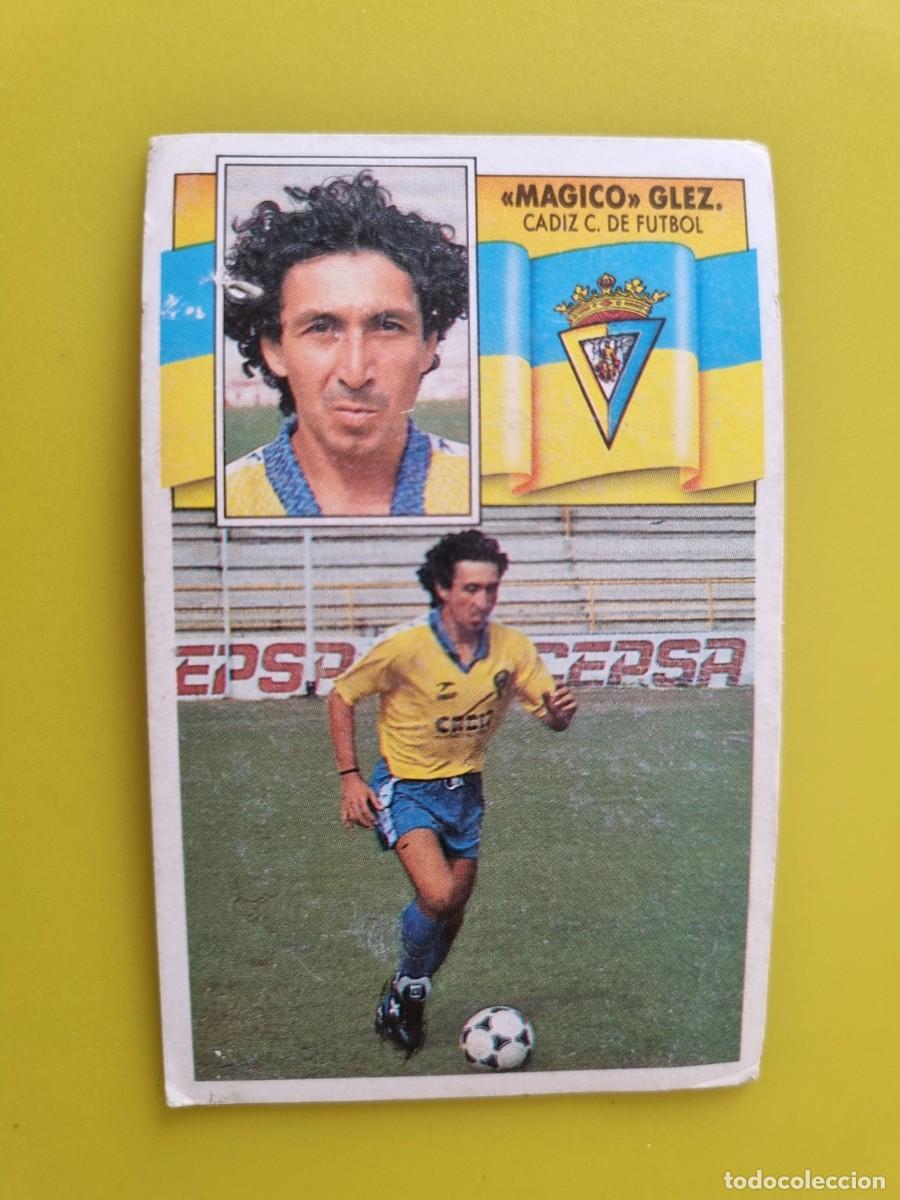 Cromos de f&uacute;tbol: LIGA ESTE 90 91 1990 1991 NUNCA PEGADO SIN PEGAR MAGICO GONZALEZ CADIZ CF LEER AR1026