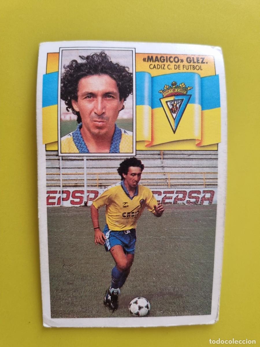 Cromos de f&uacute;tbol: LIGA ESTE 90 91 1990 1991 NUNCA PEGADO SIN PEGAR MAGICO GONZALEZ CADIZ CF AR1026