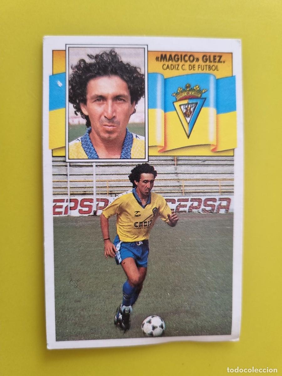 Cromos de f&uacute;tbol: LIGA ESTE 90 91 1990 1991 NUNCA PEGADO SIN PEGAR MAGICO GONZALEZ CADIZ CF AR1026